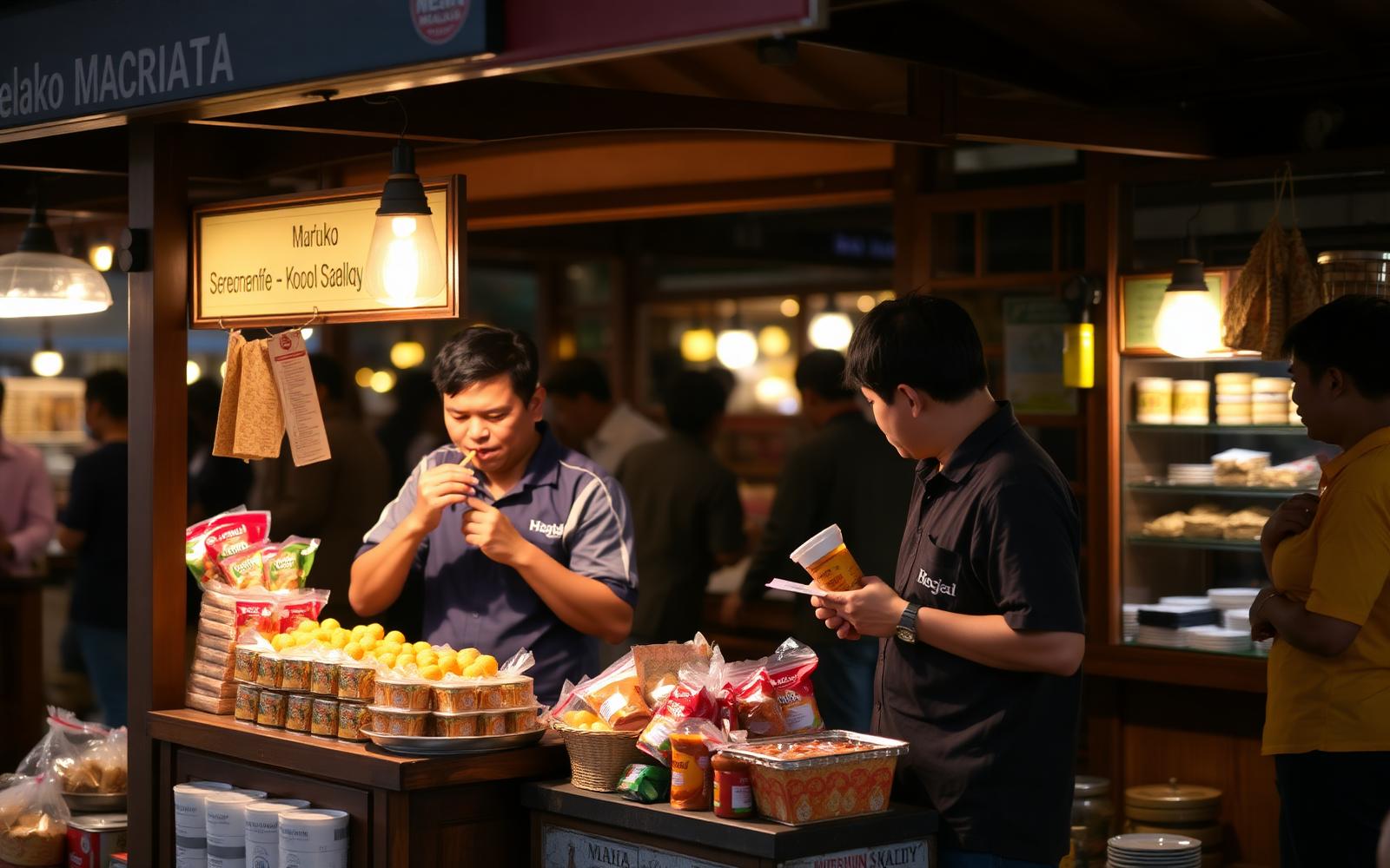 Usahawan booths, opening day