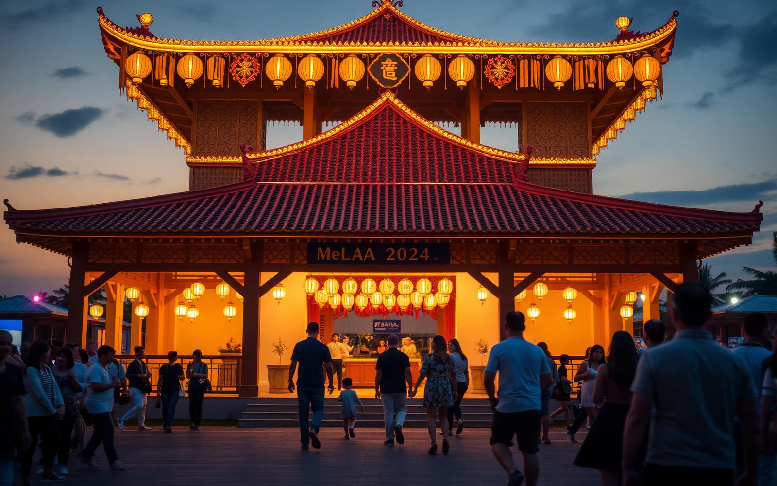 Pavilion Melaka at dusk